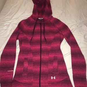 Red/Maroon Under Armour sweatshirt